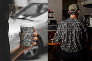 Charcoal Jungle Foliage Patterns, a Pattern Graphic by one-touch (Thumbnail 4 of 9)