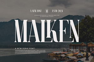 Malken Elegant Ligature Serif Font