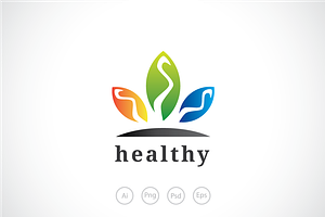 Health Stone Logo Template