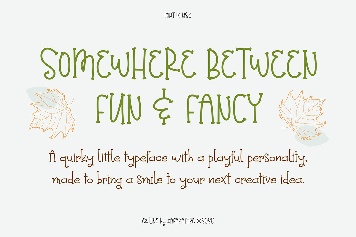 EZ Humpkin, a Handwritten Font by Zafara Studios (Photo 2 of 6)