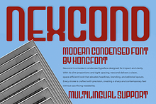 Nexcond - Modern Condensed Font