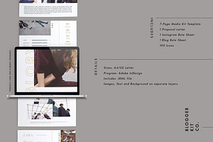 Media Kit Template Set InDesign