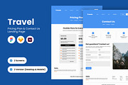 Travel Pricing & Contact Landing Pag, a Landing Page Template by twinstd (Thumbnail 1 of 3)