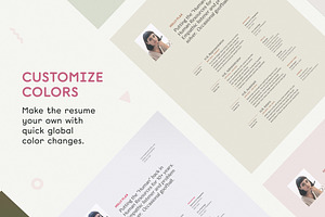 Resume Template CV With Photo