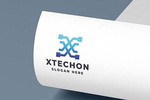 Network & Data Tech X Letter Logo, a Branding & Logo Template by Design_Planet