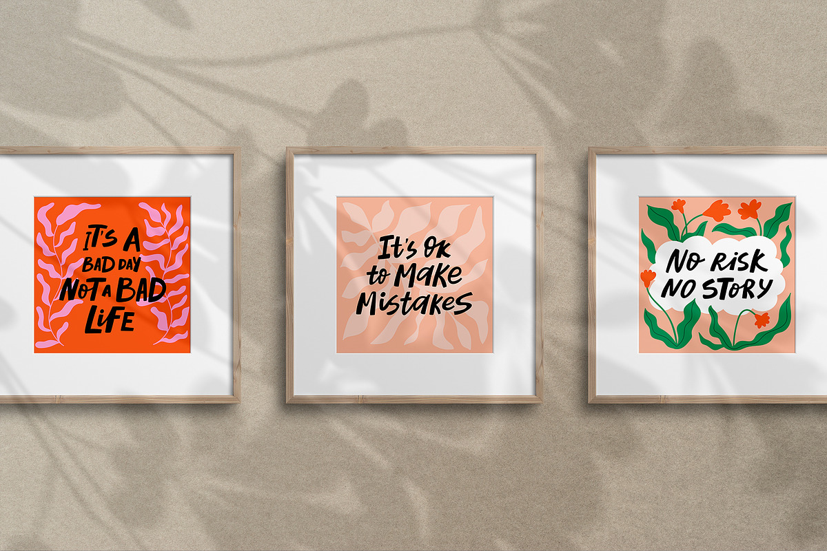 Motivational quotes, lettering pack, an Object Graphic by piyacler (Photo 4 of 12)