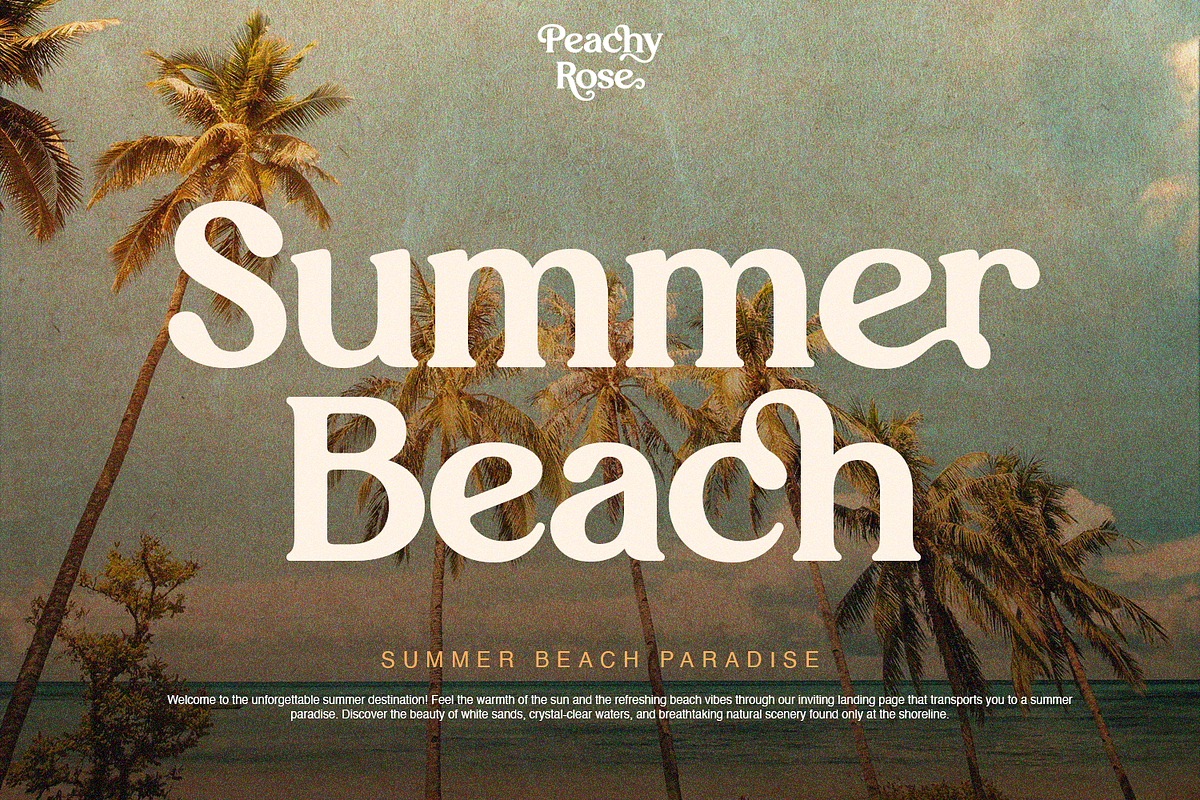 Peachy Rose - Bold Vintage Serif, a Serif Font by Pixesia Studio (Photo 3 of 11)