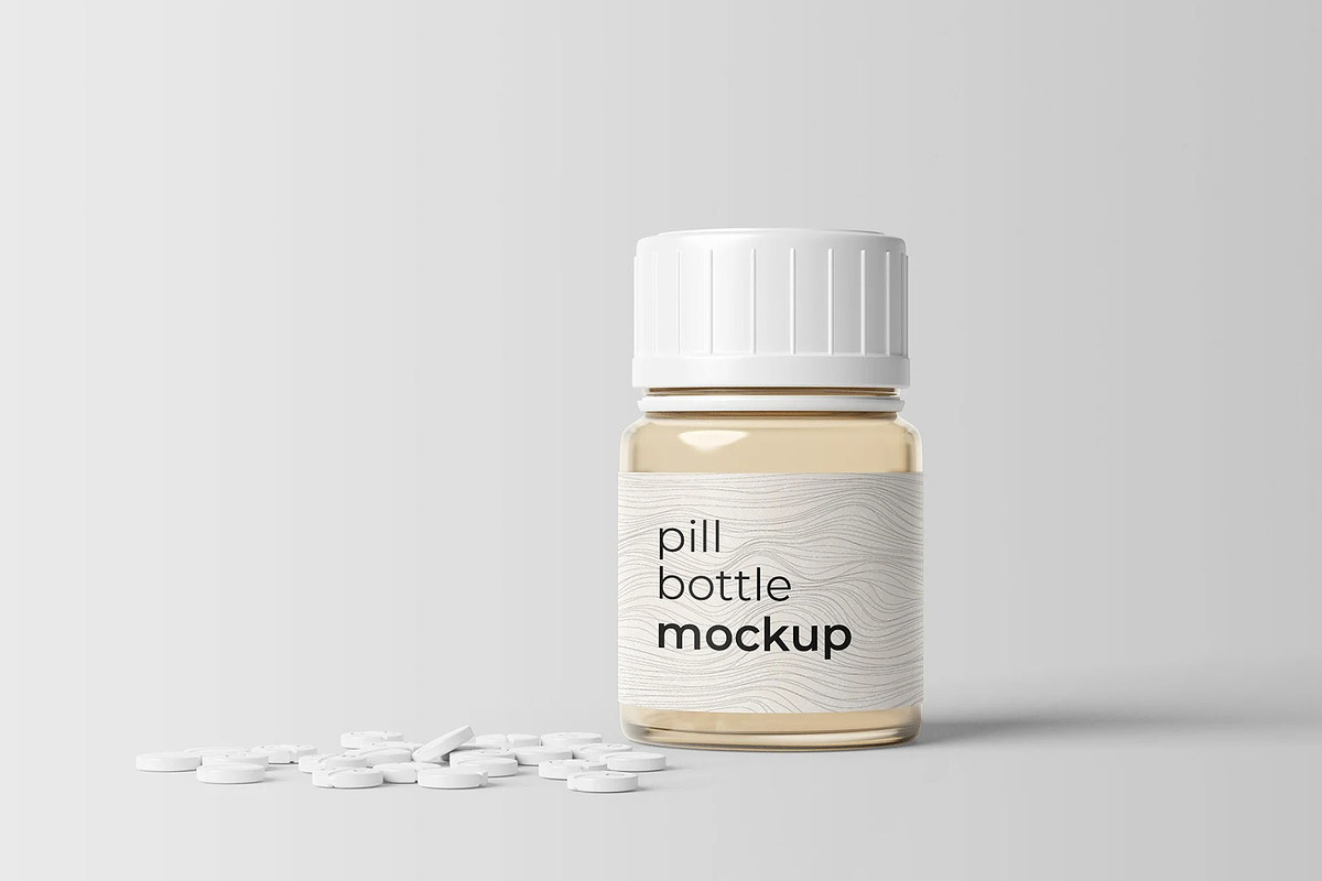 Pill Bottle - Mockup, a Product Mockup by Se٧enStudio (Photo 2 of 3)