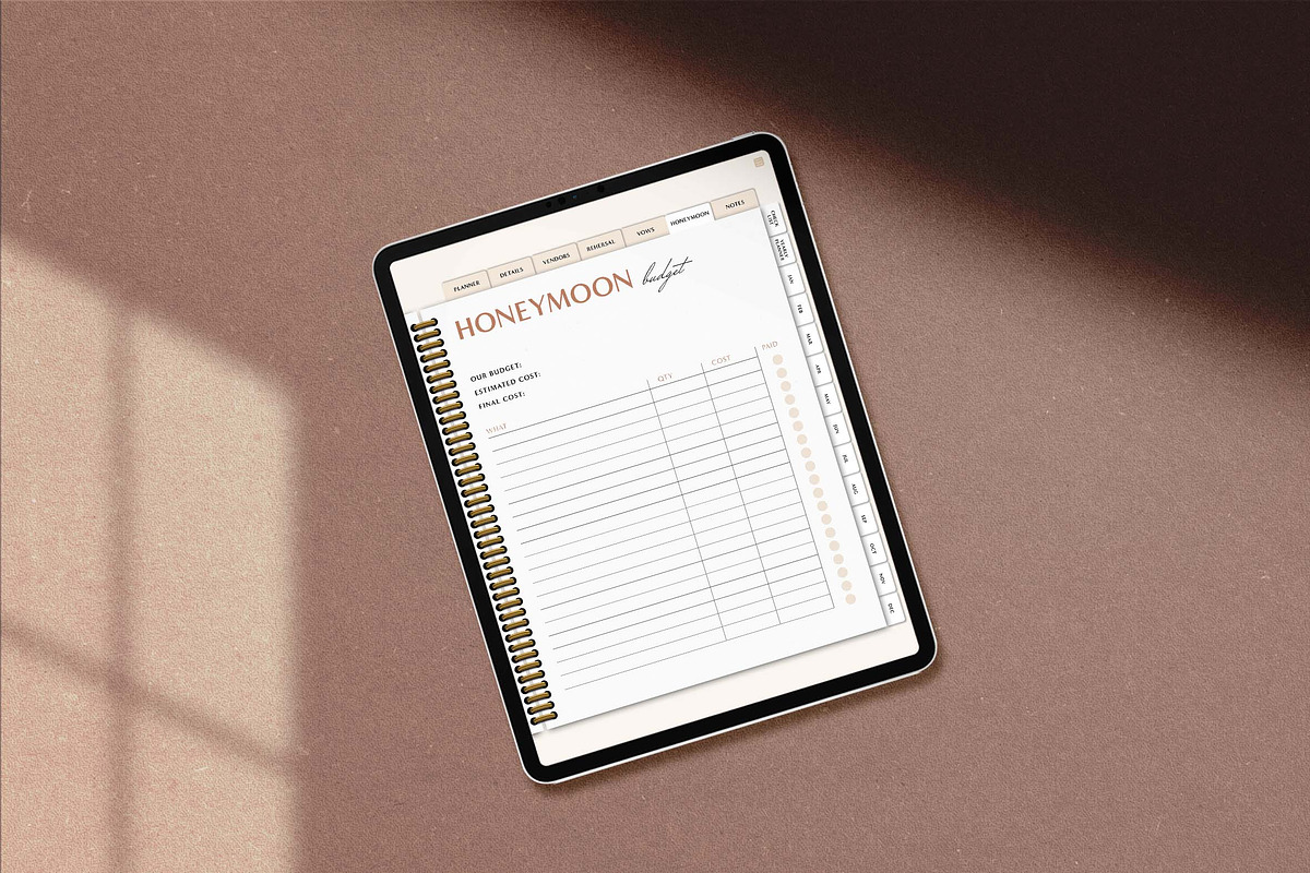 Digital Wedding Planner GoodNotes, a Brochure Template by StudioVonBraitenberg (Photo 3 of 9)