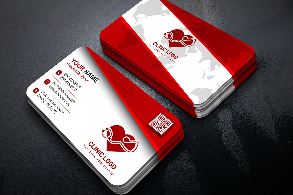 Business Card Medical PSD preview 5