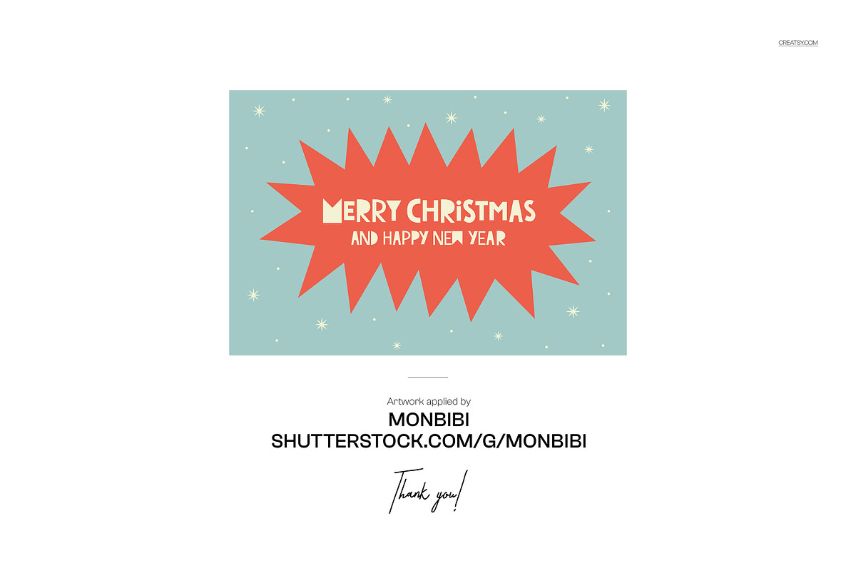 Christmas Gift on Gloved Hand Mockup, a Packaging Mockup by creatsy5 (Photo 5 of 6)