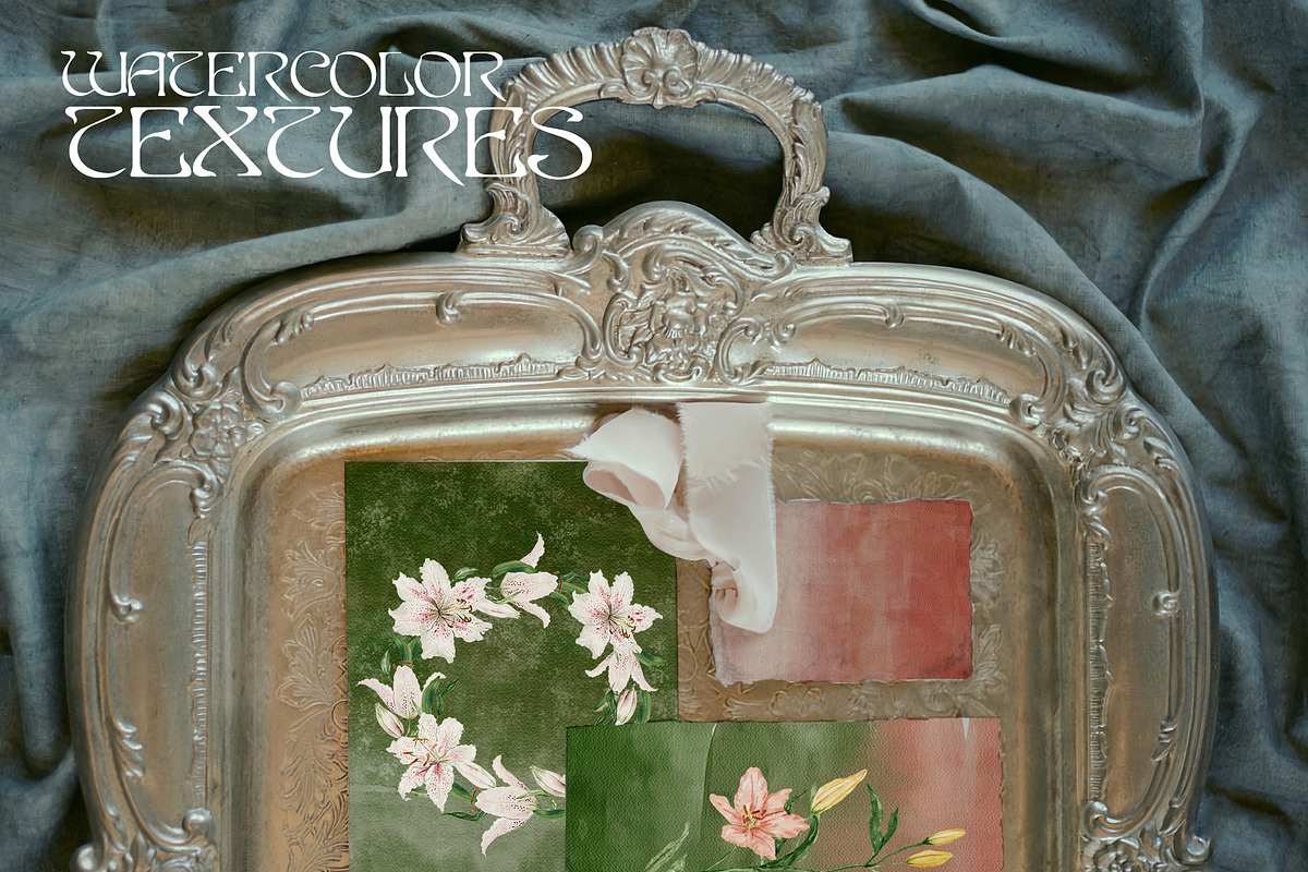 Watercolor Elf & Flowers Set, a Texture Illustration by Kaleriia (Photo 7 of 10)