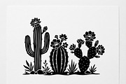 60 Desert Cactus Floral Silhouette, a Seasonal Illustration by Amazin_art (Thumbnail 4 of 35)