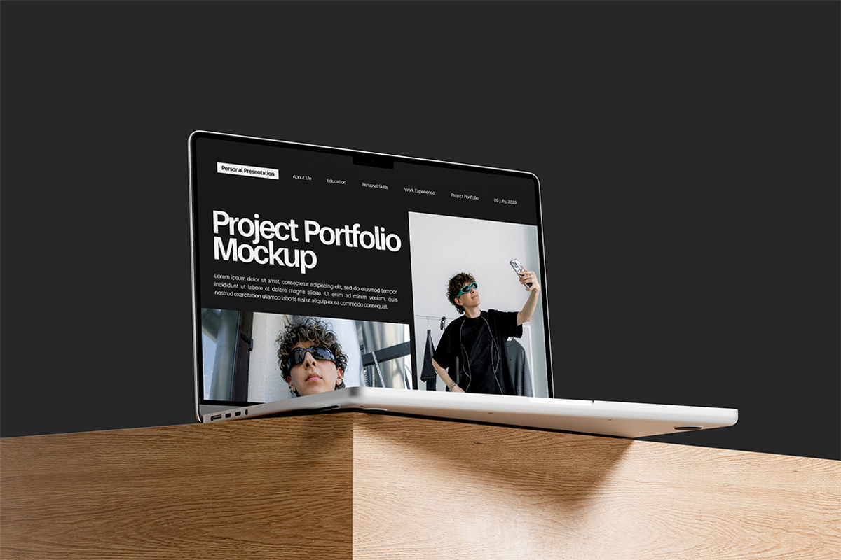 Laptop Presentation Mockup, a Mac Mockup by SimpangGraphics (Photo 2 of 4)