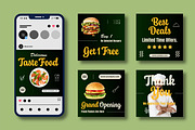 Fast Food Restaurant Social Media, a Social Media Template by MightyDesign (Thumbnail 2 of 8)