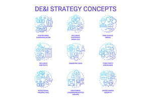 DEI strategy in workplace blue, an Icon by IMG Visuals