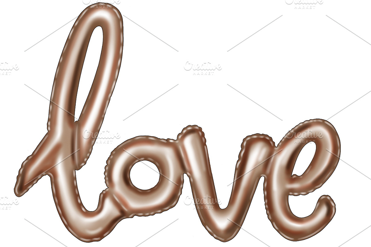 Illustrated Love Balloon, an Illustration by Elle P. Studio