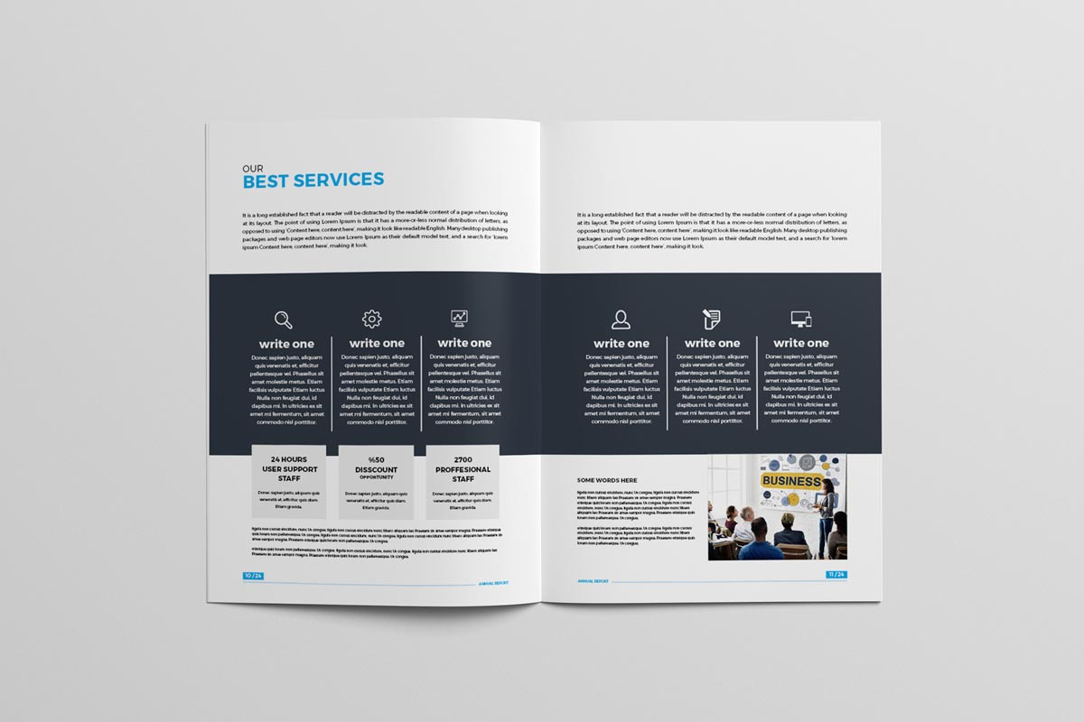 Annual Report Brochure, a Brochure Template by New Lines (Photo 7 of 11)