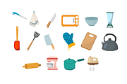 Kitchen Essentials Elements set, an Object Illustration by Artnivora.Std (Thumbnail 3 of 3)