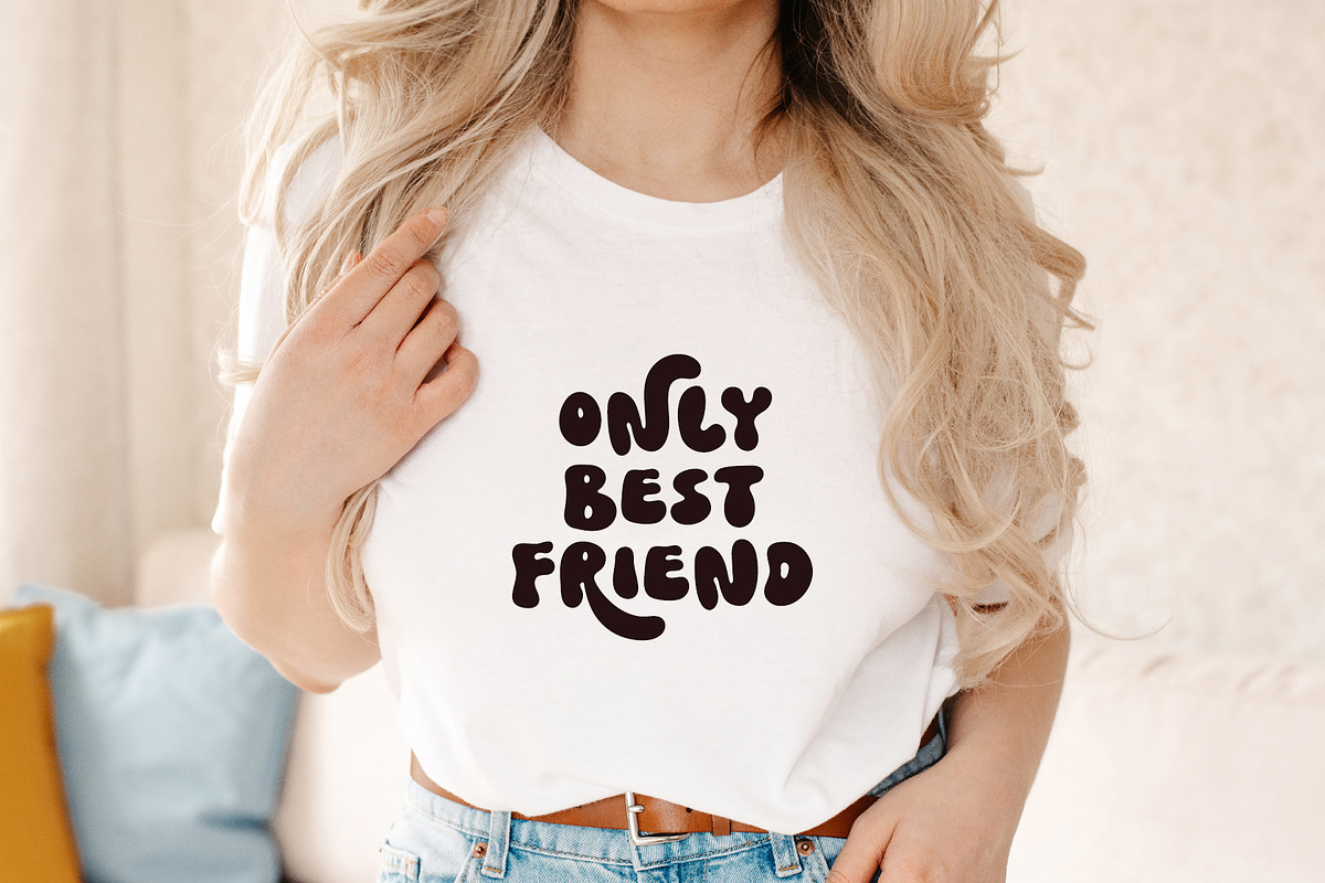 Bubble Stone - Cute Retro Font, a Font by Airotype (Photo 4 of 11)