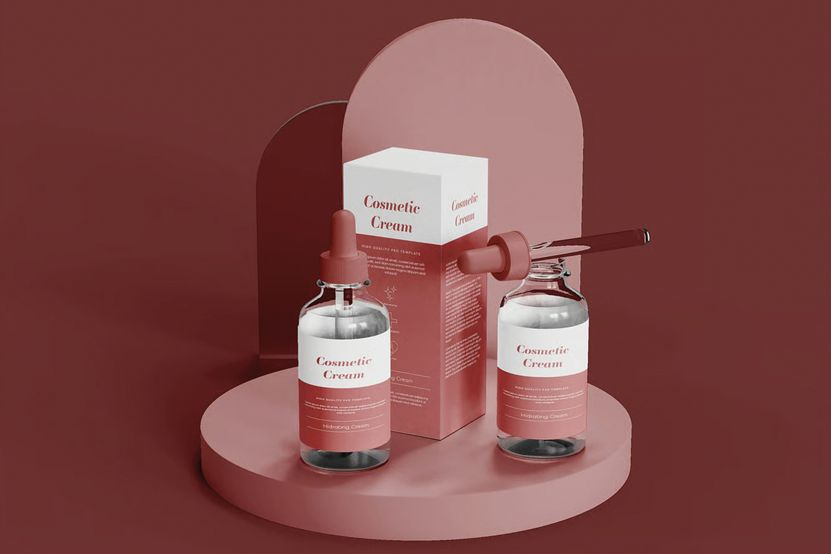 Cosmetic Products Mockup, a Packaging Mockup by skybluecreative (Photo 1 of 2)