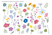 Blooming Meadow Vector Set, a Pattern Graphic by Molly art (Thumbnail 9 of 13)