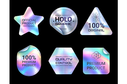 Quality hologram stickers, labels, an Illustration by Vector Tradition