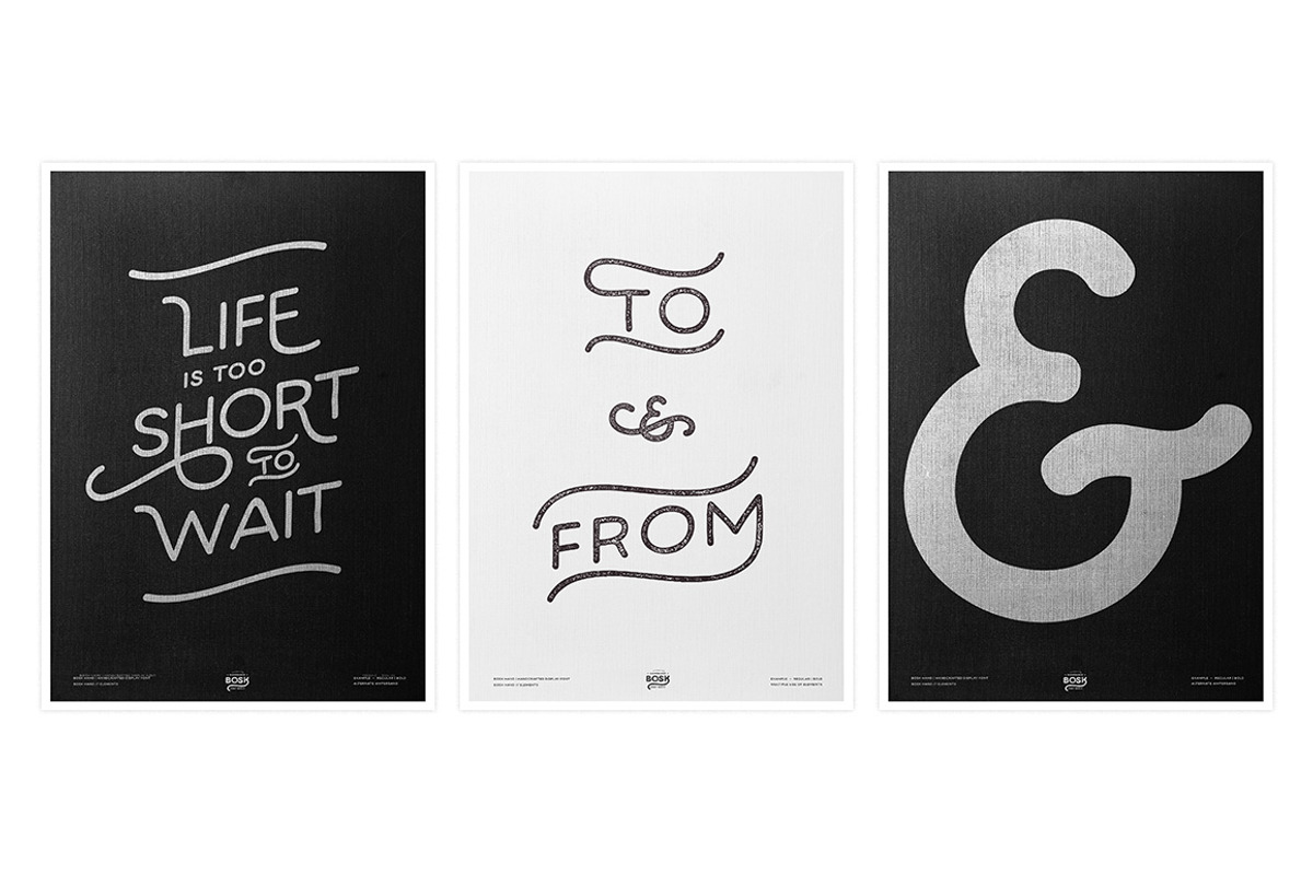 Bosk Hand, a Font by Arkitype (Photo 8 of 8)