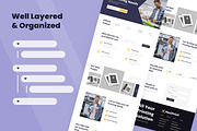 Printing Services Web Design, a Wireframe Template by INSPR STD (Thumbnail 4 of 6)