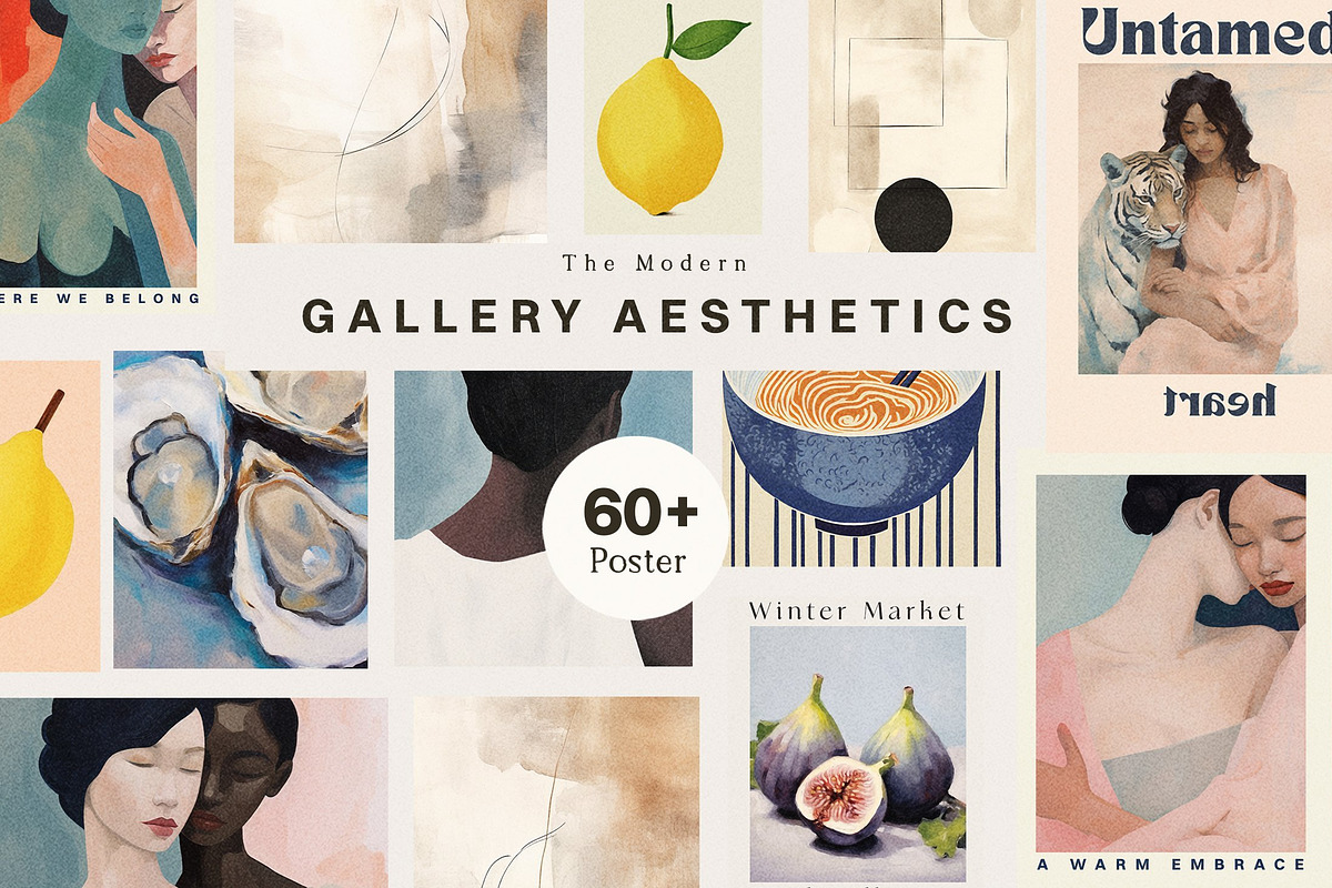 Art Prints Gallery Mega Collection, a Background Graphic by Laras Wonderland (Photo 5 of 18)
