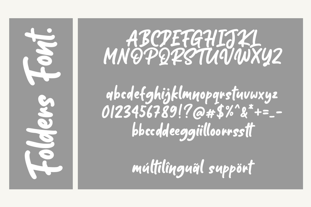 Folders Font preview 8