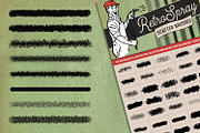 40 Retro Spray Illustrator Brushes, a Brush Add-On by Brigantine Designs (Thumbnail 5 of 5)