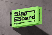 Signboard Horizontal Mock-up, an Advertising Mockup by Yogurt86 (Thumbnail 2 of 13)