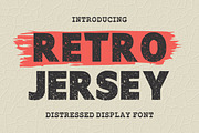 Retro Jersey, a Font by Fourteen Letter (Thumbnail 1 of 5)
