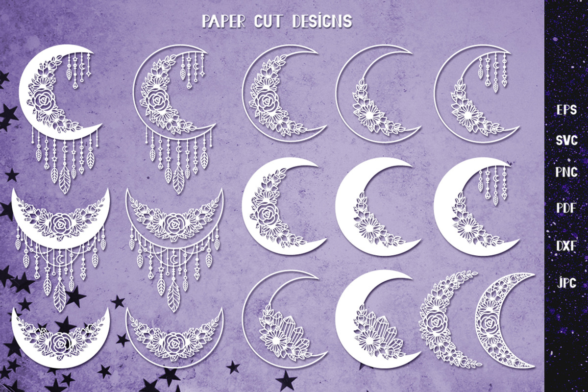 Crescent Moon Dreamcatcher, a Graphic by Digital_Craftyfox (Photo 3 of 7)