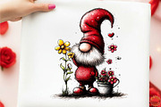 Spring Gnome Clipart Bundle, an Illustration by designcity5 (Thumbnail 4 of 5)