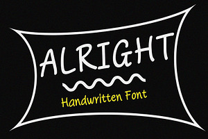Alright Handwritten Font