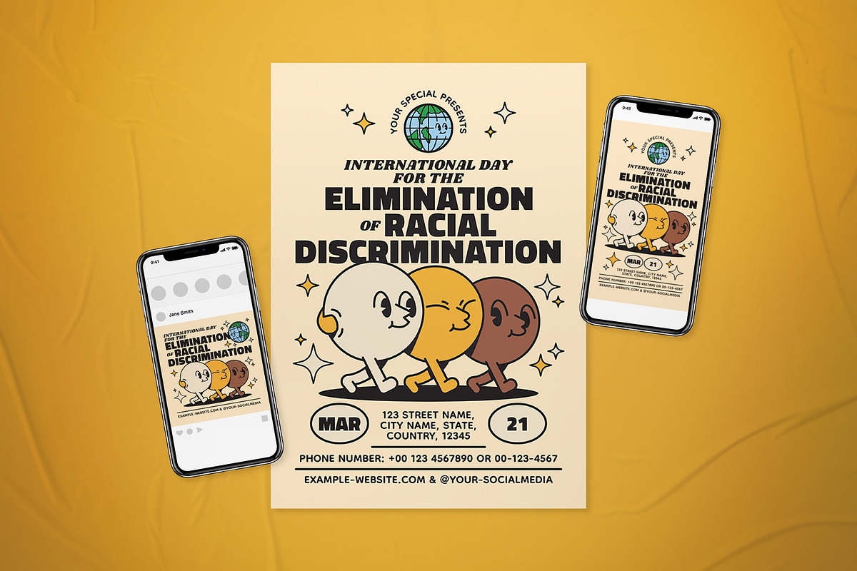 Elimination of Racial Discrimination, a Flyer Template by The Good Store