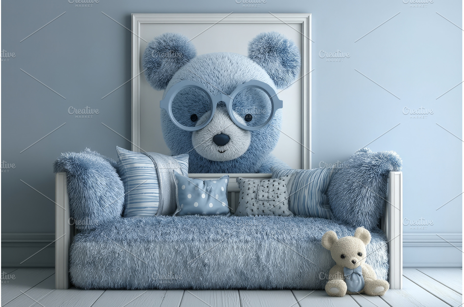 This baby room has a minimalist, a Background Photo by ZinetroN