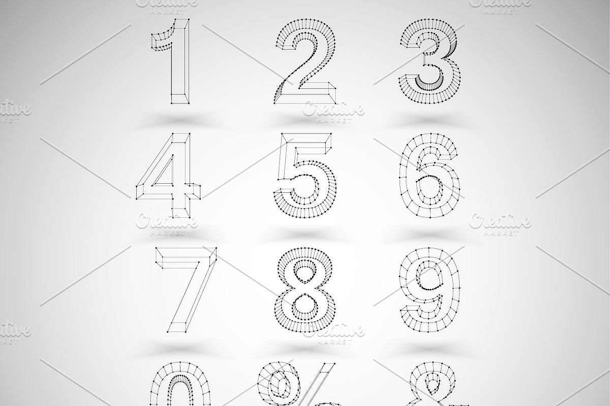3D Mesh Numbers preview 2