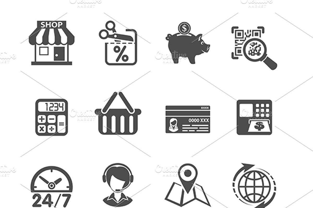 Internet Shopping, an Outline Icon by TAlex (Photo 4 of 7)
