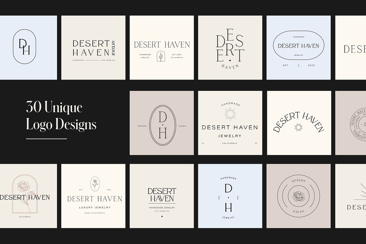 Desert Haven Logo Template Kit, a Branding & Logo Template by ALunadoki Design (Photo 3 of 9)