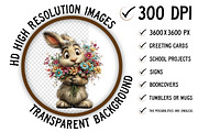 Whimsical Easter Bunny Clipart, an Illustration by Craft Nest (Thumbnail 2 of 10)