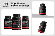 Medical Supplement Bottle Mockup, a Packaging Mockup by Ram Studio LLC (Thumbnail 1 of 15)