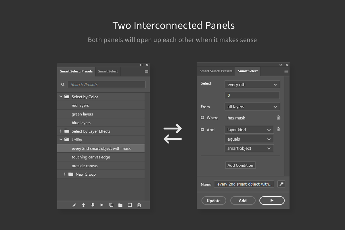 Smart Select - Complex Layer Queries, a Plug-in Add-On by h3design