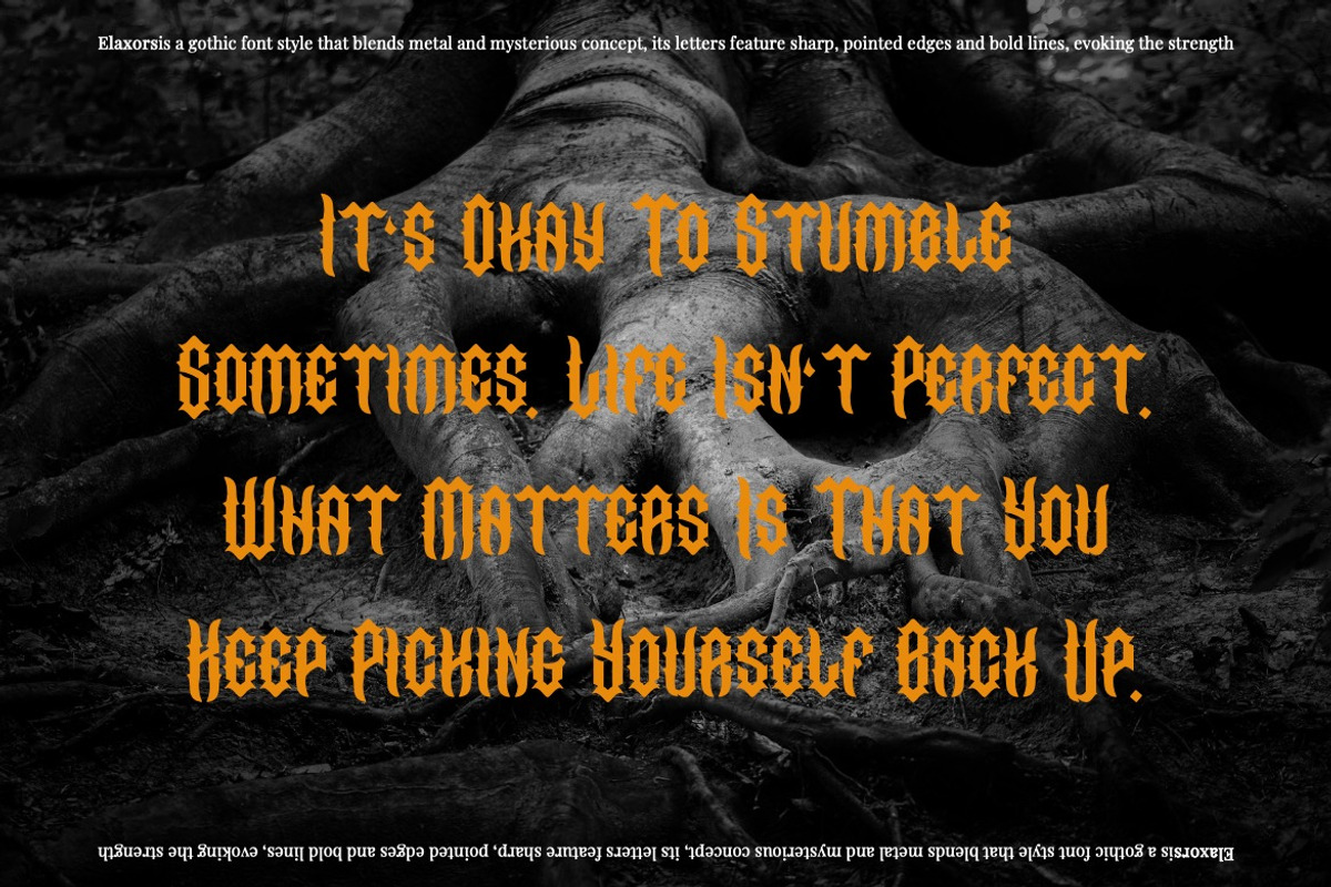 Elaxors - Classic Blackletter Font, a Blackletter Font by Dhabee (Photo 3 of 16)