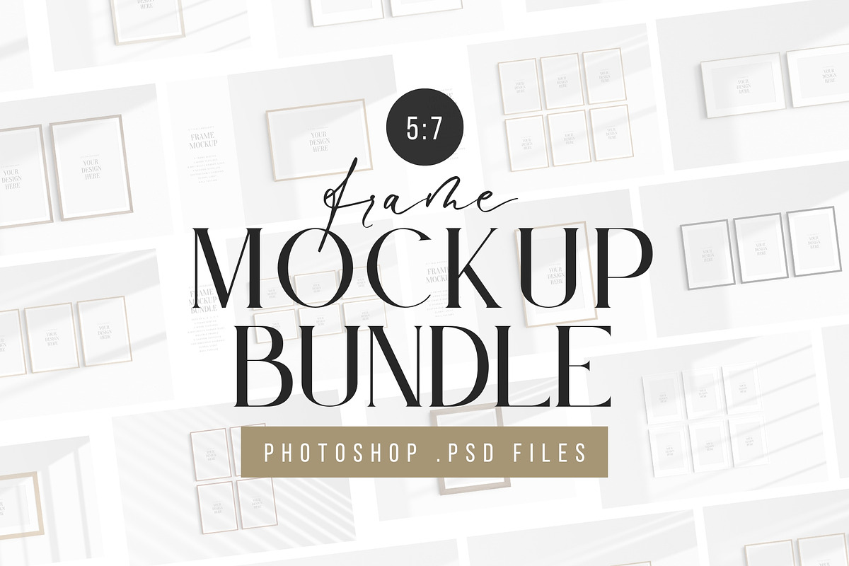 5:7 | 7:5 | A4 Frame Mockup Bundle, a Mockup by DESIGN BY nube (Photo 1 of 10)