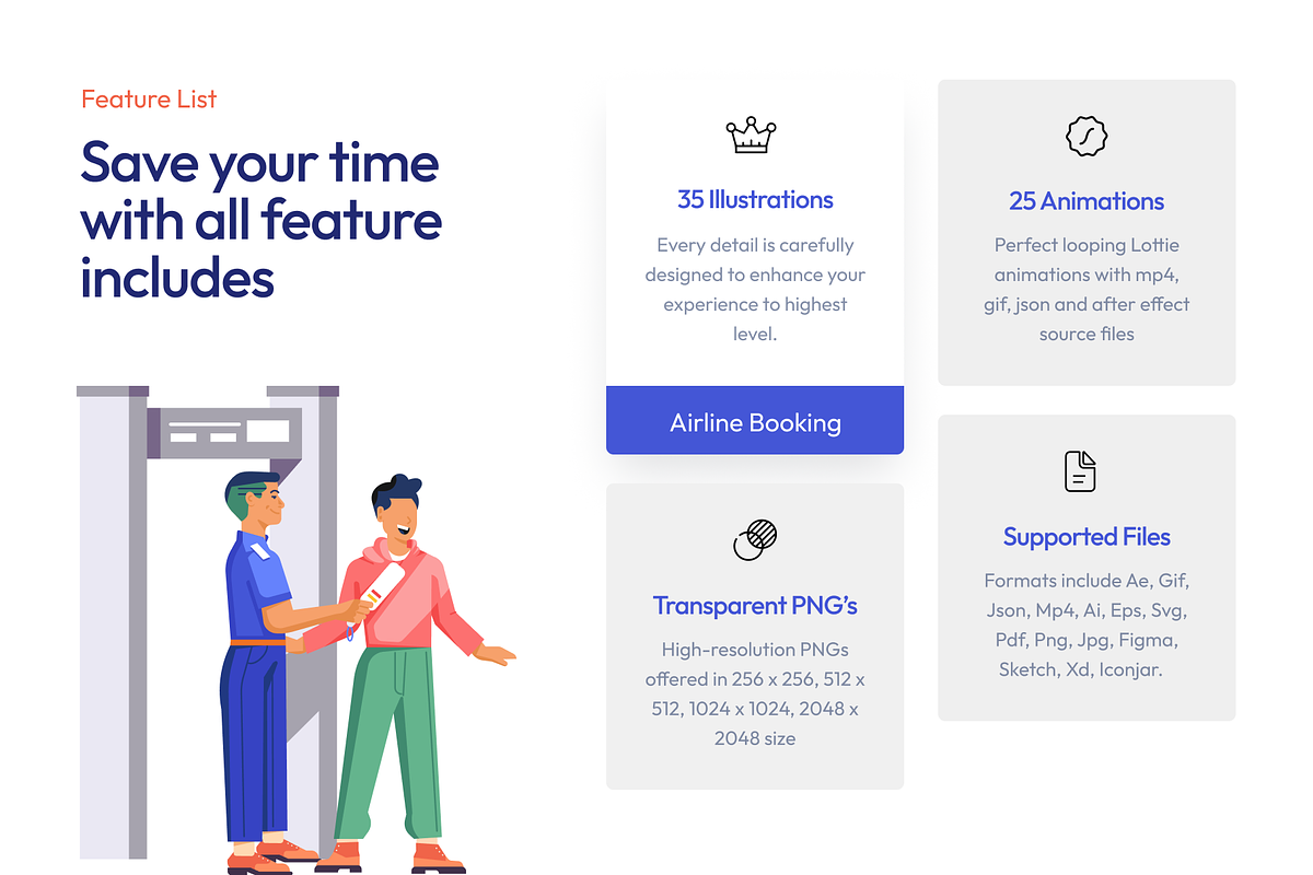 Airline Booking Illustrations, a Person Illustration by Vectors Market (Photo 2 of 8)