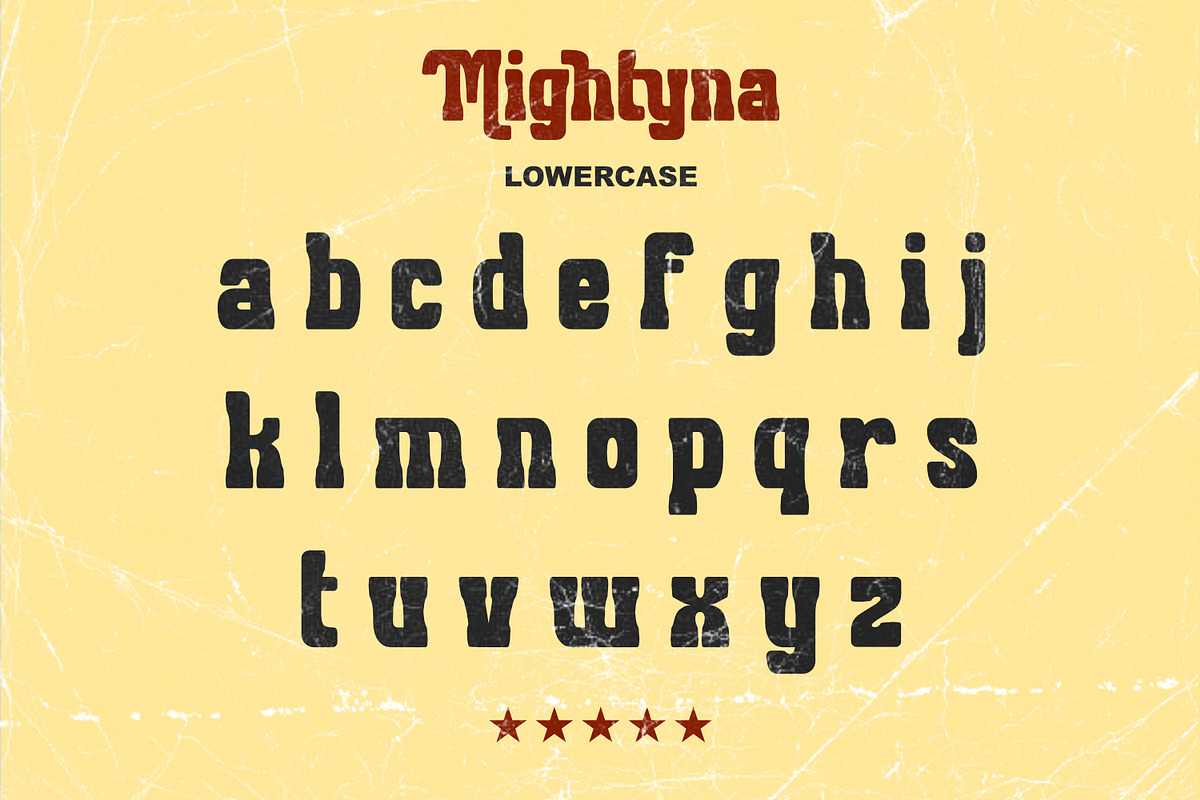 Migthyna - Retro Display Font, a Serif Font by Rishsketch (Photo 10 of 14)