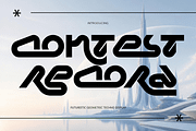 Contest Record - Futuristic Font, a Sans Serif Font by 177Studio (Thumbnail 1 of 8)